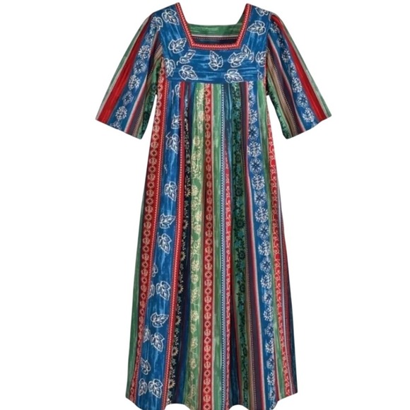 The vermont country store Dresses & Skirts - Vermont Country Store Falling Leaves Muumuu Cotton Dress Cottagecore Med Large